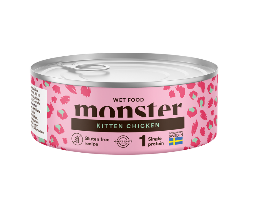 Monster Cat Kitten Chicken Can 100 g