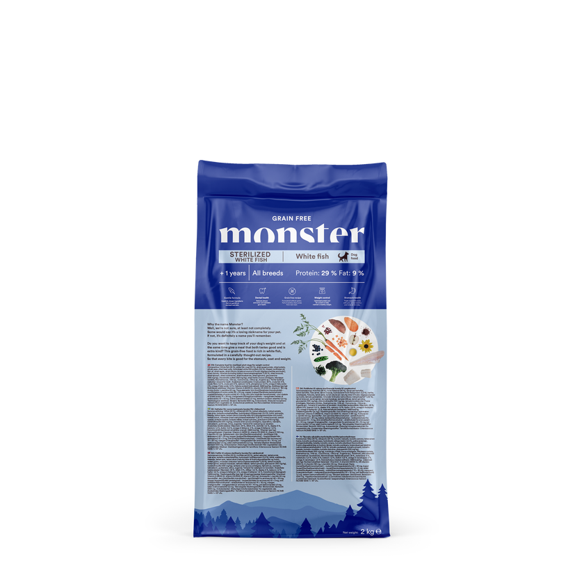 Monster Grain Free Sterilized White Fish