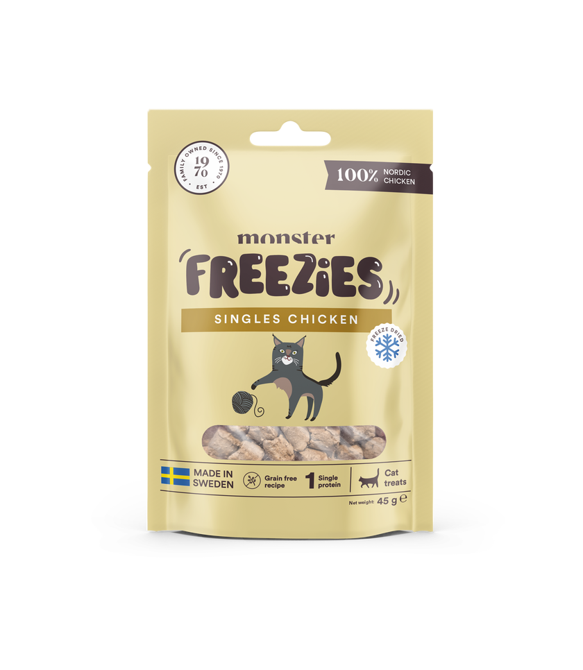 Monster Cat Freeze Dried Treats Singles Chicken