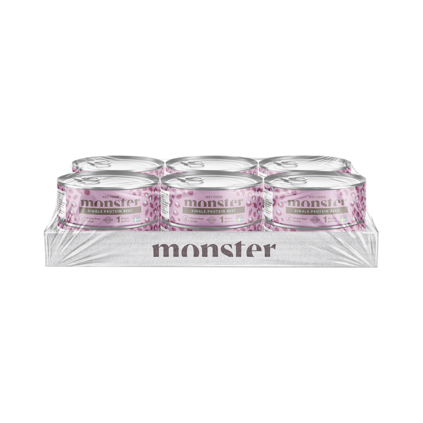 Monster Cat Adult Single Protein Beef Can 100 g, 200 g