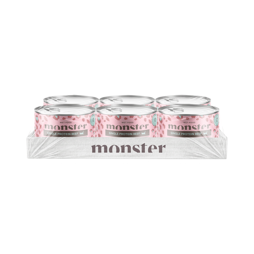 Monster Cat Adult Single Protein Beef Can 100 g, 200 g