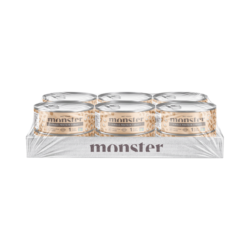 Monster Cat Adult Single Protein Turkey Can 100g, 200g