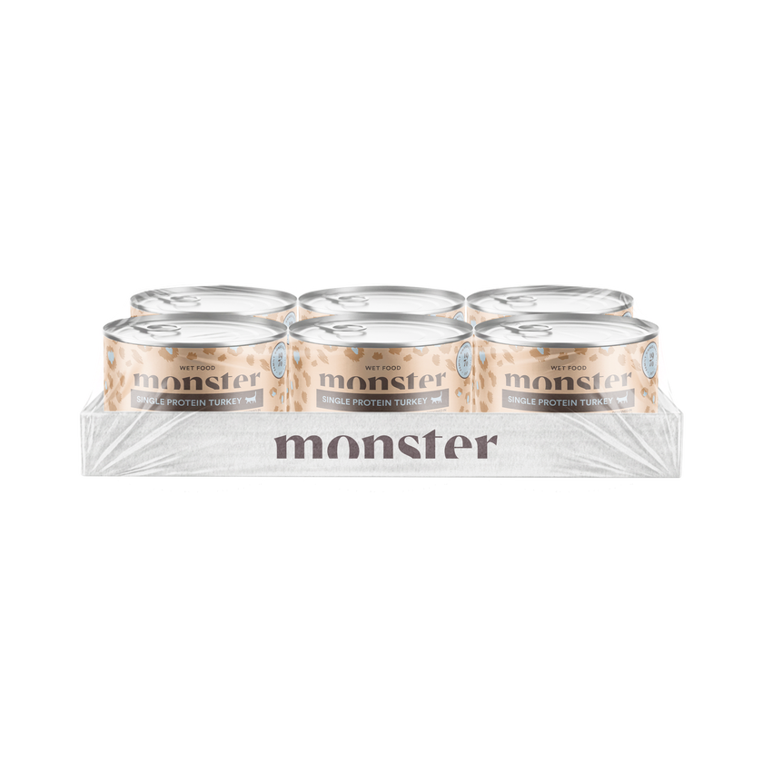 Monster Cat Adult Single Protein Turkey Can 100g, 200g