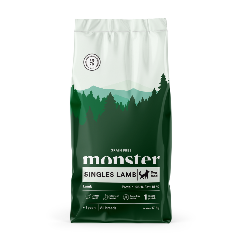 Monster Dog Grain Free Singles Lamb Small Bites