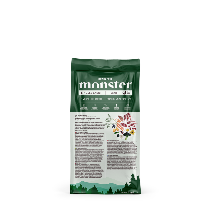 Monster Grain Free Singles Lamb