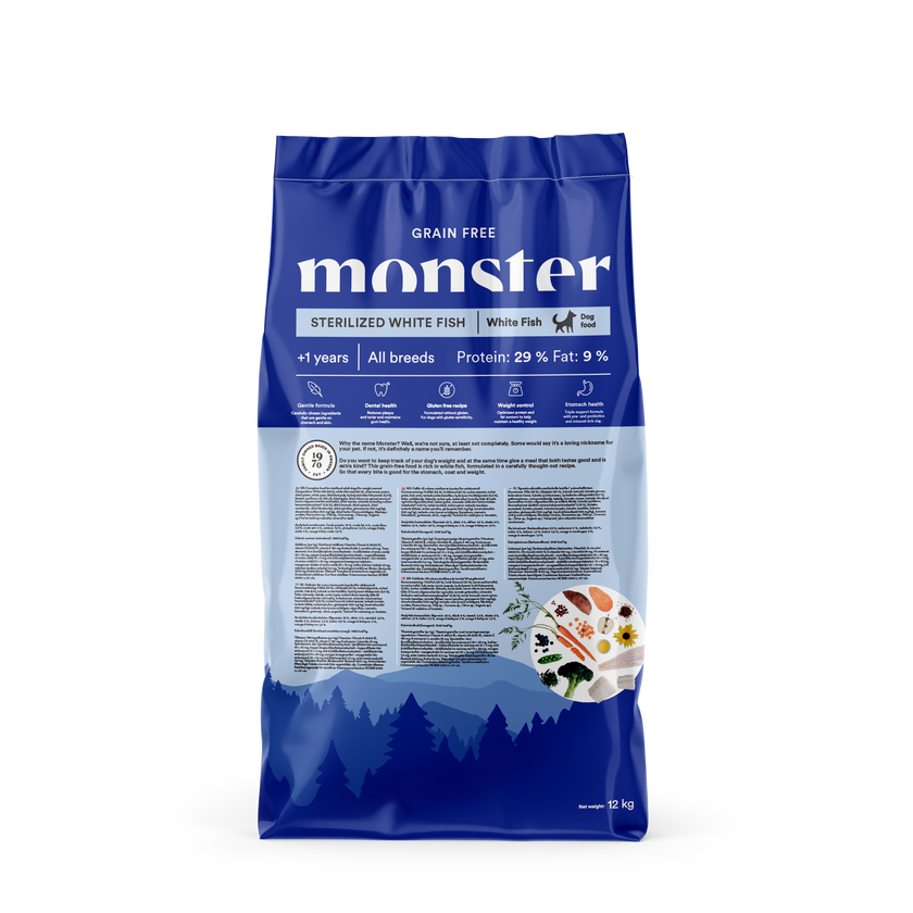 Monster Grain Free Sterilized White Fish