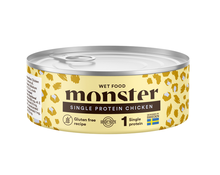 Monster Cat Adult Single Protein Chicken Can 100 g, 200 g