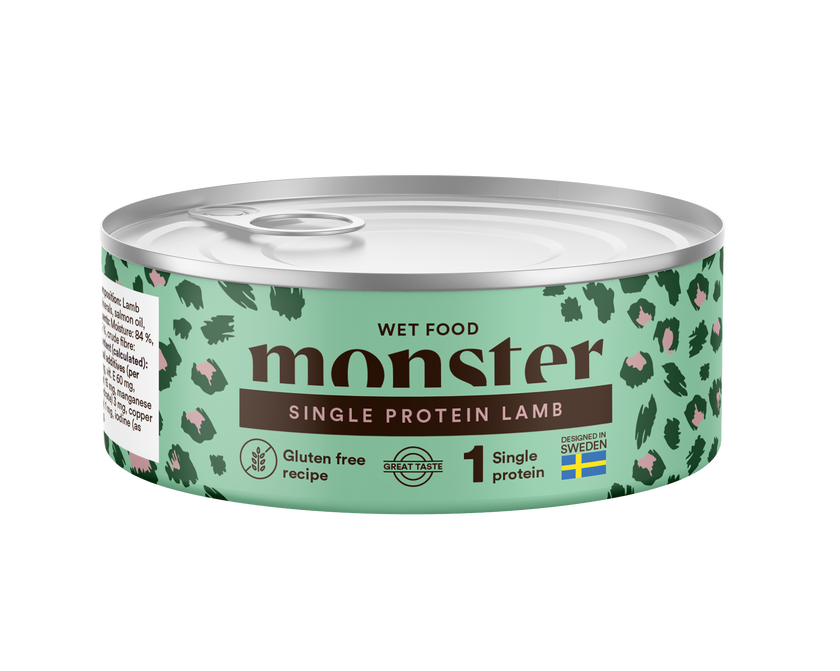 Monster Cat Adult Single Protein Lamb Can 100g, 200g