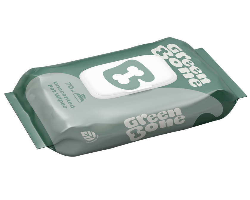 Green Bone Pet Wipes 70st