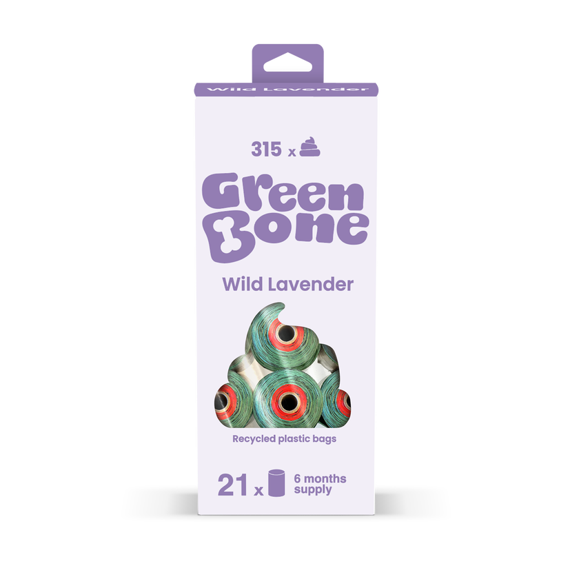 Green Bone Refill Wild Lavender Hundbajspåsar