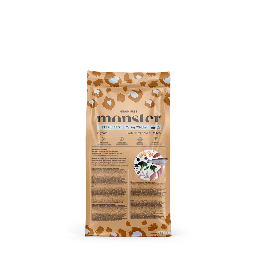 Monster Cat Grain Free Sterilized Turkey/Chicken