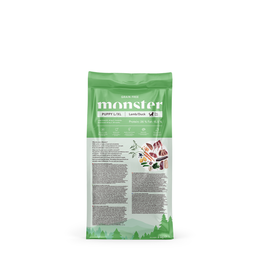 Monster Grain Free Puppy Large Lamb/Duck