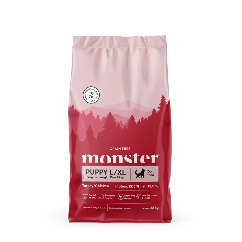 Monster Grain Free Puppy L/XL Chicken/Turkey