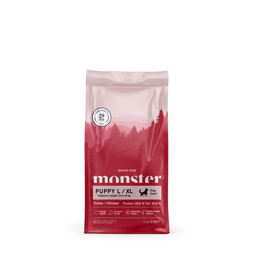 Monster Grain Free Puppy L/XL Chicken/Turkey