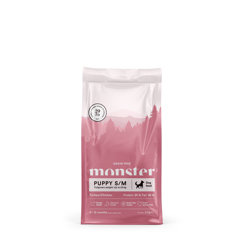 Monster Grain Free Puppy S/M Chicken/Turkey