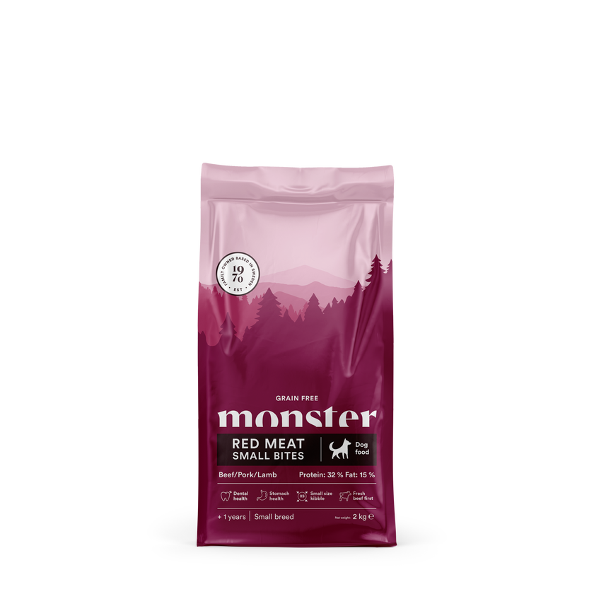 Monster Dog Grain Free Adult Red Meat Small Bites