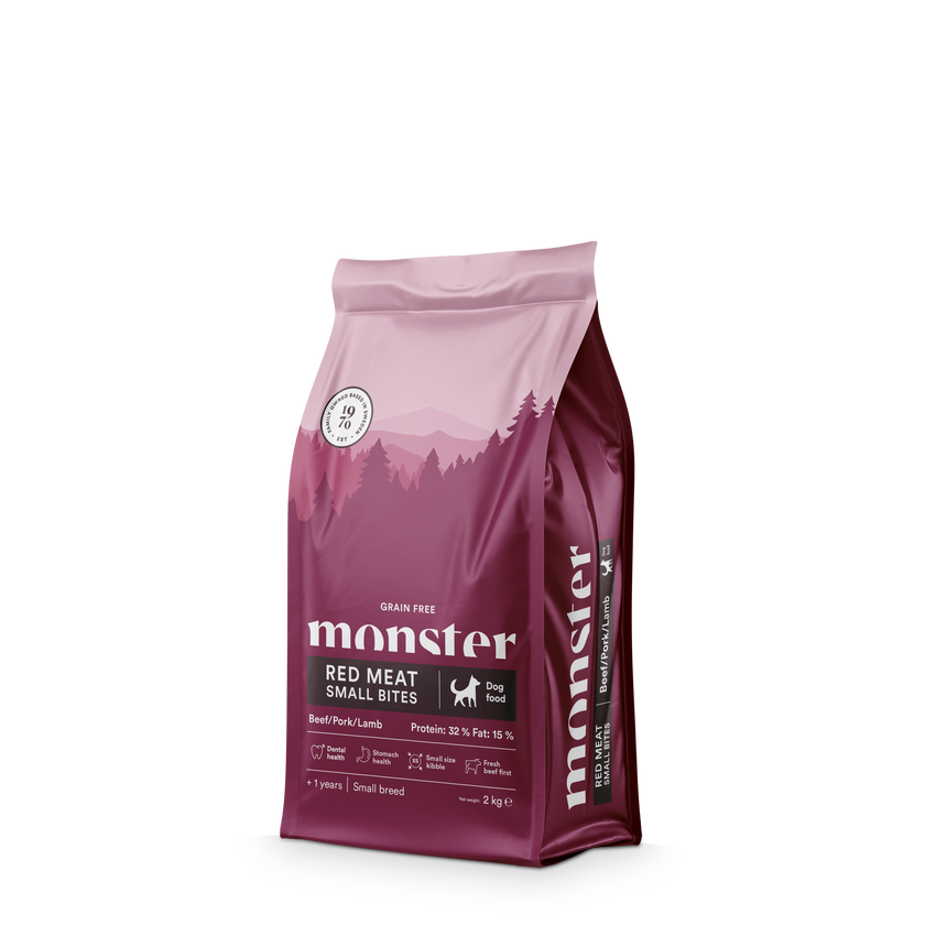 Monster Dog Grain Free Adult Red Meat Small Bites