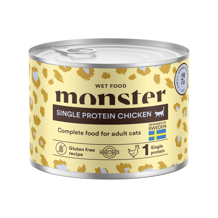 Monster Cat Adult Single Protein Chicken Can 100 g, 200 g