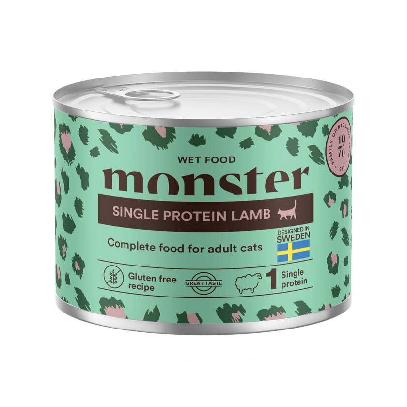 Monster Cat Adult Single Protein Lamb Can 100g, 200g