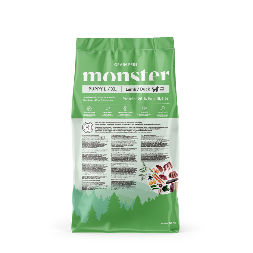 Monster Grain Free Puppy Large Lamb/Duck