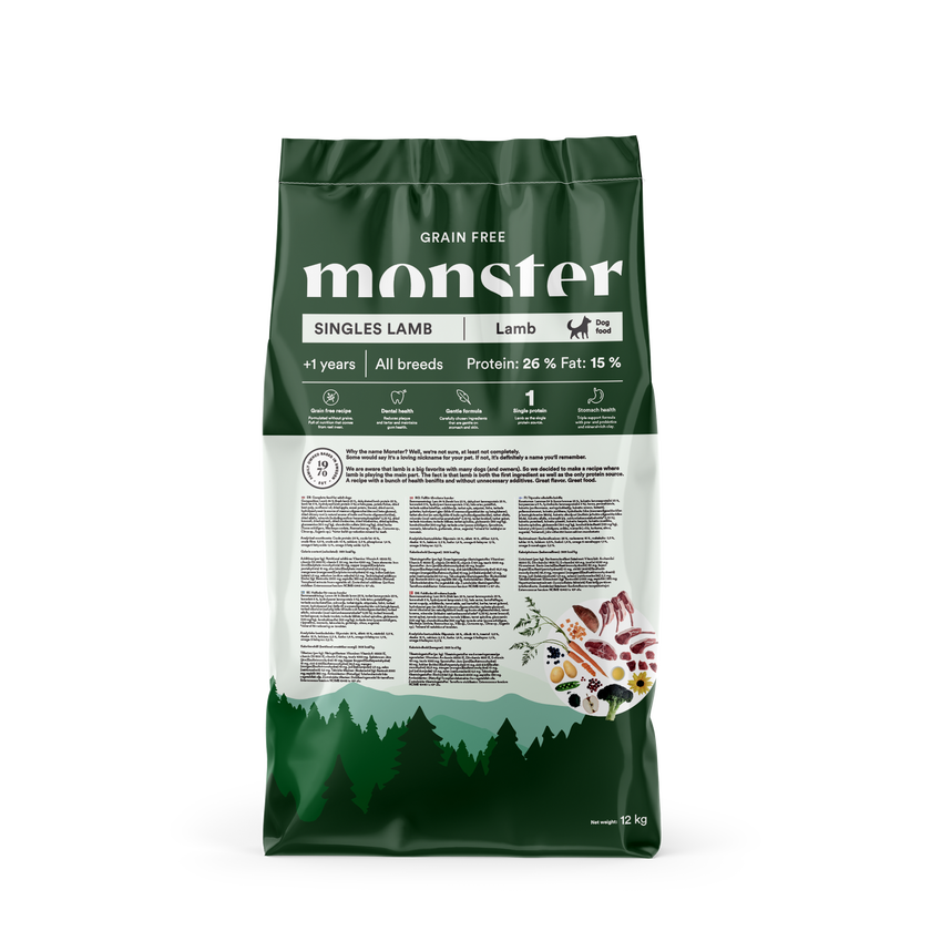 Monster Grain Free Singles Lamb