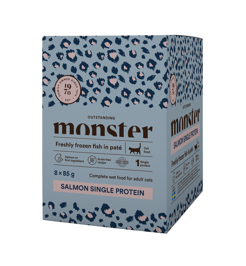 Monster Cat Pouches Adult Salmon - Portionspåsar