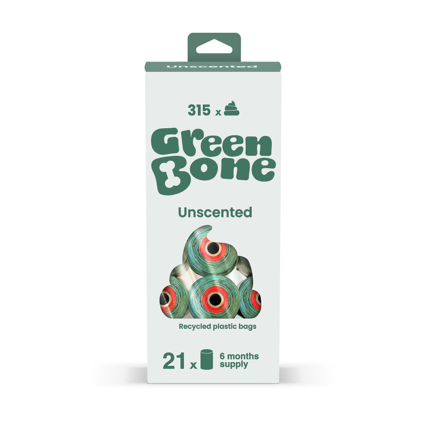 Green Bone Refill Unscented Hundbajspåsar
