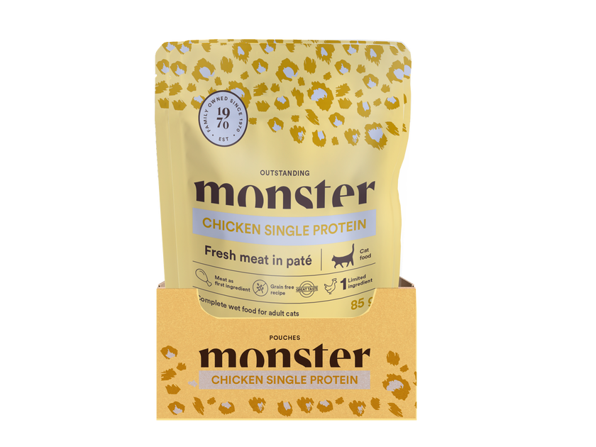 Monster Cat Pouches Adult Chicken - Portionspåsar