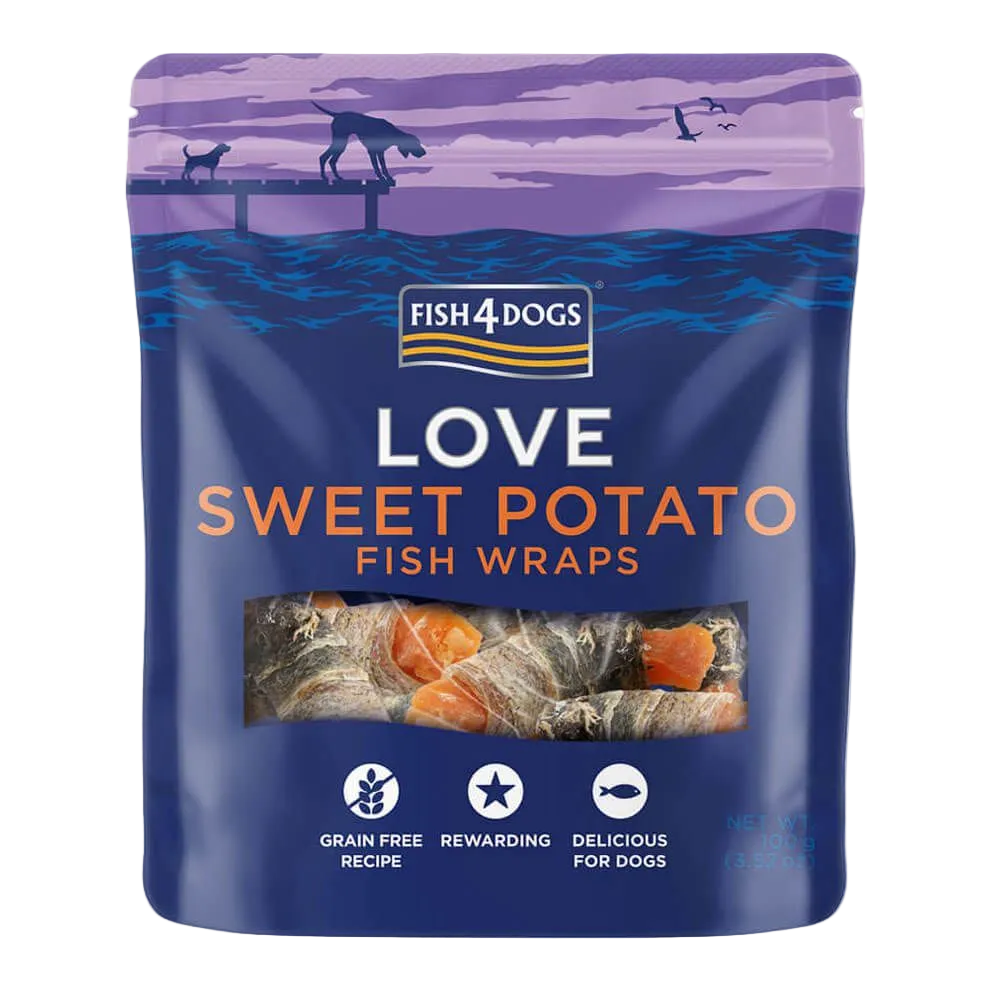 Fish4Dogs Sweet Potato Fish Wraps