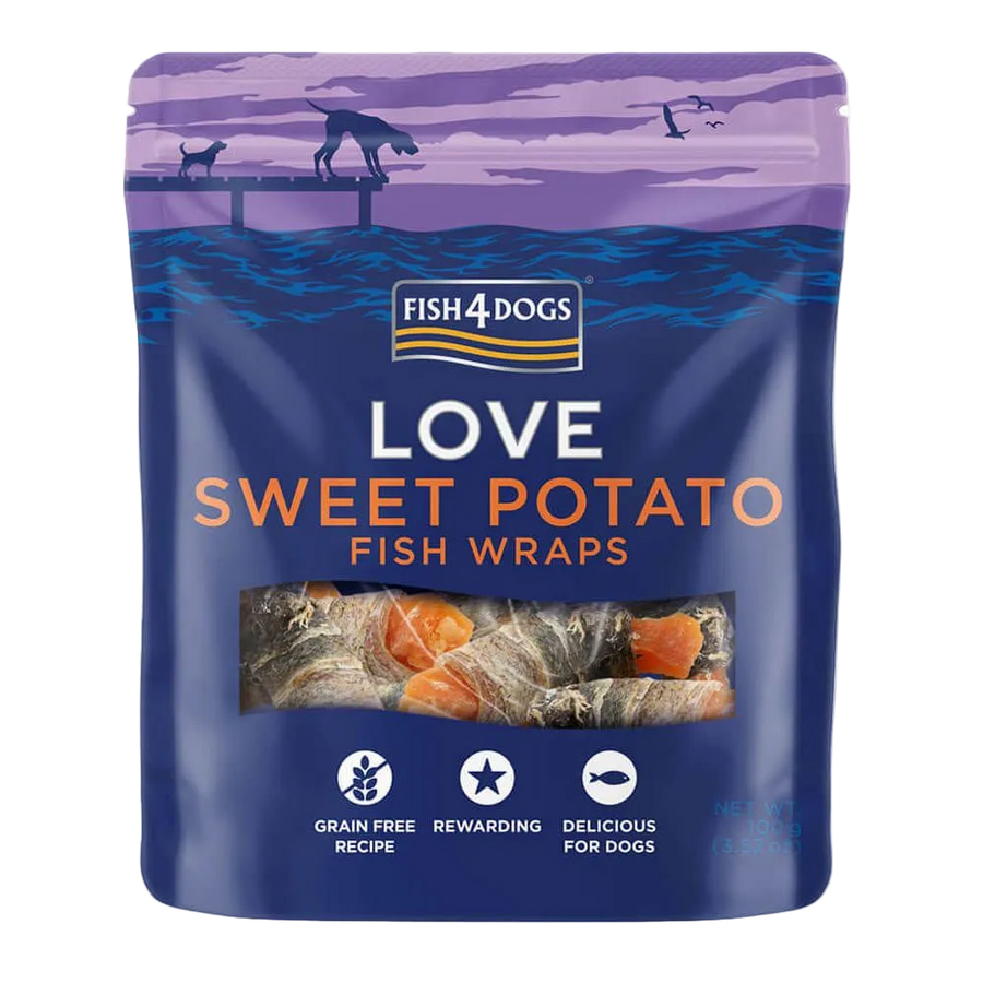 Fish4Dogs Sweet Potato Fish Wraps